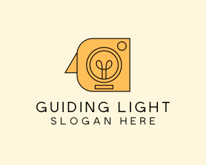 Camera Flash Bulb  logo design