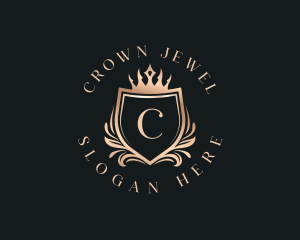 Shield Crest Crown logo design