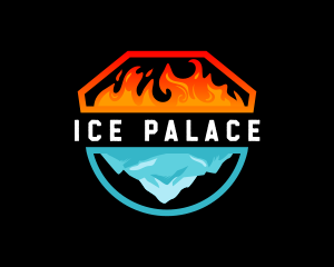 Fire Ice Hvac Thermal logo design