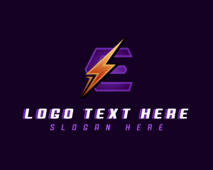 Electrical Power Letter E logo