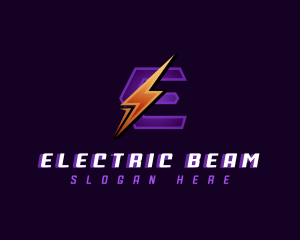 Electrical Power Letter E logo design