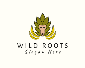 Wild Banana Monkey logo design