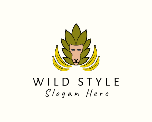 Wild Banana Monkey logo design