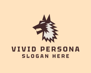 Wild Wolf Character logo