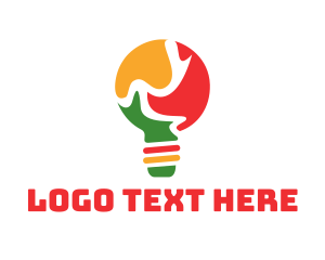 Puzzle - Puzzle Light Bulb logo design