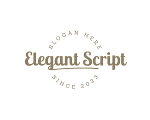 Script Fashion Business logo design