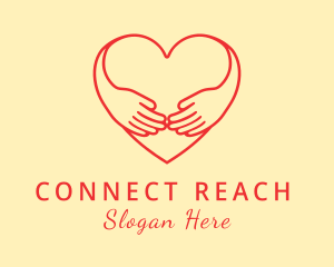 Red Heart Hug logo