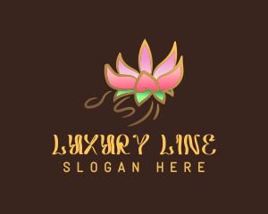 Luxury Lotus Wellness logo design