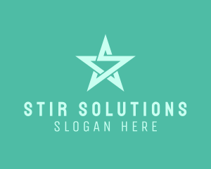 Star Letter S logo design