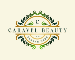 Elegant Botanical Wreath logo design