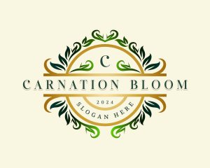 Elegant Botanical Wreath logo design