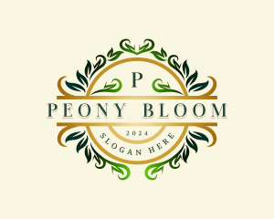 Elegant Botanical Wreath logo design