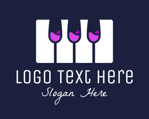 Champagne Piano Keyboard logo