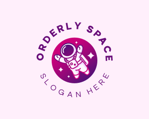 Space Astronaut Explorer logo design