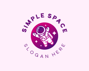 Space Astronaut Explorer logo design