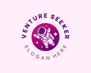 Space Astronaut Explorer logo design