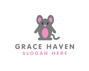 Cute Baby Mouse logo
