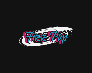 Cool Neon Graffiti Wordmark logo design