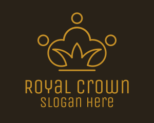 People Crown Monoline logo design