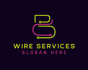 Neon Wire Circuit logo