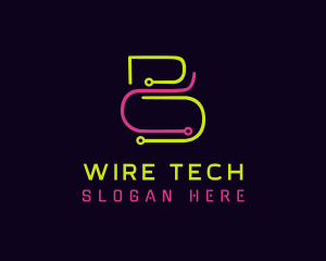 Neon Wire Circuit logo