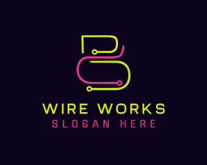 Neon Wire Circuit logo