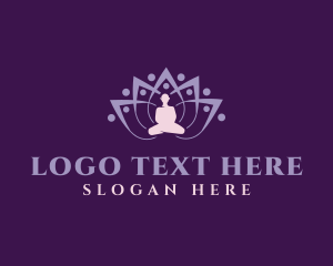 Zen Flower Meditate Logo