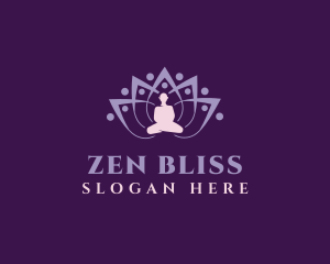 Zen Flower Meditate logo