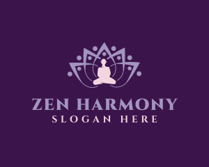 Zen Flower Meditate logo