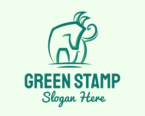 Green Eco Horse logo design