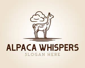 Outdoor Llama Alpaca logo design