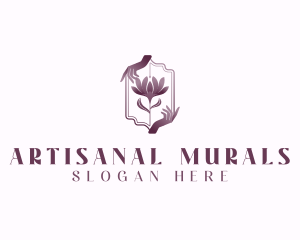 Hands Flower Spa logo design