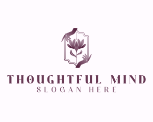 Hands Flower Spa logo design