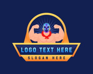 Cultural Wrestler Mask logo