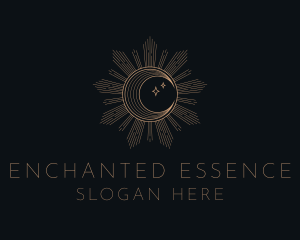 Mystical Lunar Eclipse logo design