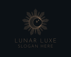 Mystical Lunar Eclipse logo design