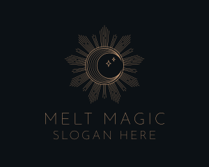 Mystical Lunar Eclipse logo design