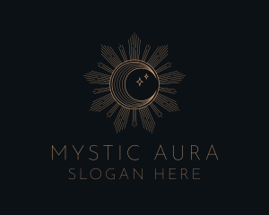 Mystical Lunar Eclipse logo design