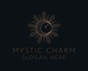 Mystical Lunar Eclipse logo design