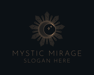 Mystical Lunar Eclipse logo design