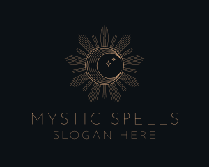 Mystical Lunar Eclipse logo design