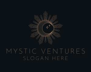 Mystical Lunar Eclipse logo design