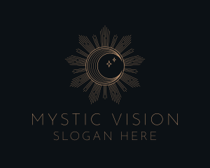 Mystical Lunar Eclipse logo design