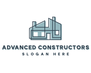 Architect Structure Blueprint logo design