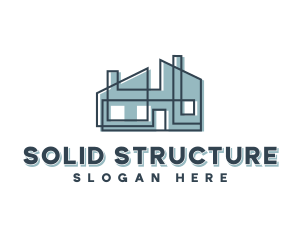 Architect Structure Blueprint logo design