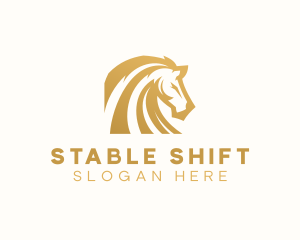 Stallion Horse Animal logo design