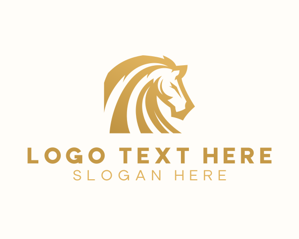 Stallion Horse Animal logo