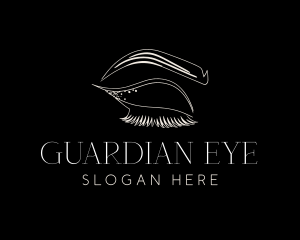 Beautician Eyebrow Eyelash logo design