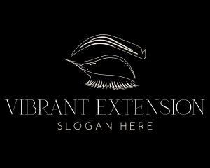 Beautician Eyebrow Eyelash logo design