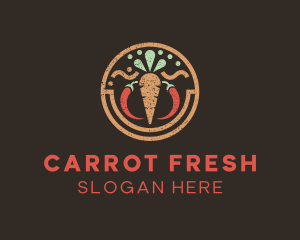 Carrot Pepper Ingredients logo design